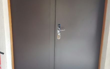 POSE DE PORTE BLINDEE DOUBLE VANTAUX
