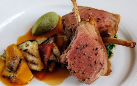 Plat cuisine c&ocirc;te agneau