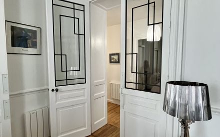 Porte fa&ccedil;on art Deco 