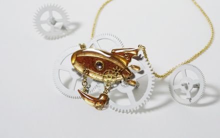 Collier "Zeppelin steampunk"