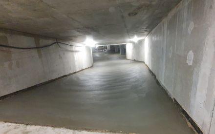Rampe d'accès parking sous sol